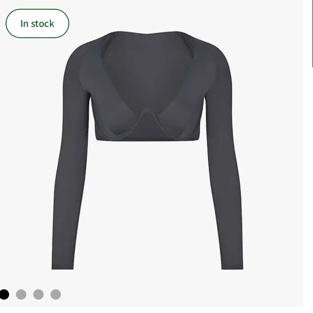 SKIMS swim long sleeve underwire top